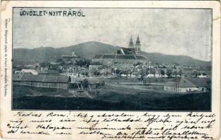 1898 Nyitra, Nitra; látkép. Iritzer Zsigmond kiadása / view (fl)