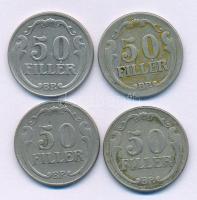 1926-1940. 50f Cu-Ni (4xklf) teljes sor T:VF,F patina
Adamo P5