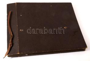 ca 1920-1940 Kislányból nő lesz, 120 db családi fotó, nagyrészt egy lány felnövéséről, régi albummal