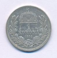 1892KB 1K Ag "Ferenc József" T:VF Adamo K5.2