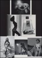 "Csodálat a szebbik nem iránt", cca 1989 előtt készült, szolidan erotikus felvételek, 6 db modern nagyítás, jelzés nélkül, 15x10 cm és 10x15 cm