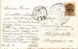 1940 Kolozsvár, Cluj; bevonulás, Horthy Miklós, Purgly Magdolna, Teleki Pál / entry of the Hungarian...