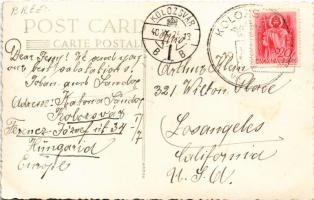 1940 Kolozsvár, Cluj; bevonulás / entry of the Hungarian troops. photo + "1940 Kolozsvár vissza...