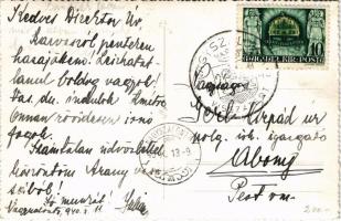 1940 Nagyszalonta, Salonta; bevonulás, katonák, Városháza / entry of the Hungarian troops, soldiers,...