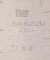 Misch Ádám (1935-1995): Emlékezni kell, 1982. Vegyes technika, papír, jelezve jobbra lent. Hátoldalá...