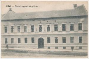Zilah, Zalau; Állami polgári leányiskola. Seres Samu kiadása / girls' school (EK)