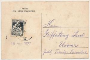 1927 Lupény, Lupeni; Ella bánya megnyitása / mine opening ceremony