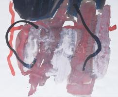 Misch Ádám (1935-1995): Ugyanazon helyen/Am selben Ort, 1994. Akril, papír, jelezve jobbra lent. Üve...