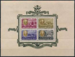 1947 Roosevelt légi blokk (35.000) (vízszintes hajtásnyom / folded)