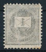 1889 "B" 1kr gépszín átnyomattal