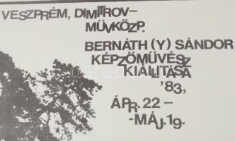 Bernáthy Sándor (1949-2012): Bernáth(y) Sándor képzőművész kiállítása, Veszprém, 1983. Underground-a...