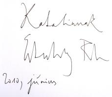 Esterházy Péter: Esti. A szerző, Esterházy Péter (1950-2016) Kossuth- és József Attila-díjas író, publicista által dedikált példány. Bp., 2010, Magvető. Kiadói egészvászon-kötés, kiadói papír védőborítóban.