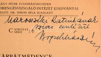 Bogsch László: A Kárpátmedence fejlődéstörténete és földtani felépítésének vázlata. (Dedikált.) Buda...