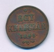 1848. 1kr Cu T:XF patina Adamo B1