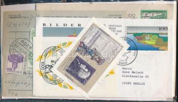 Min. 1.000 db német bélyeg + néhány blokk és küldemény is, ömlesztve tasakban