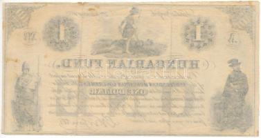 1852. 1$ "A2" sorozatjellel "Kossuth bankó" T:VG
Hungary 1852. 1 Dollar with &q...