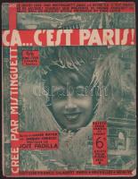 cca 1927 Mistinguett - Ca c'est Paris, francia nyelvű kotta, kissé sérült, foltos, 8 p.