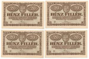 1920. 20f "07" (4x) T:AU-XF Adamo K1