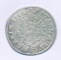 1668K-B 6kr Ag "I. Lipót" (2,78g) T:VF Hungary 1668K-B 6 Kreuzer Ag "Leopold I" (2,78g) C:VF Huszár: 1450., Unger II.: 1072.