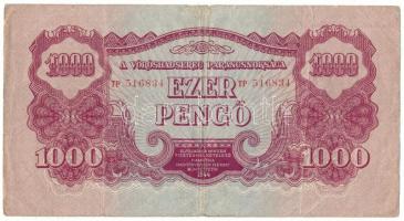 1944. 1000P "A Vöröshadsereg Parancsnoksága", "TP 516834" T:VG Adamo P48