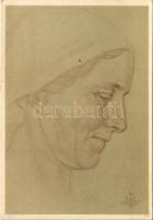 Württembergische Bauerin. Deutscher Blutadel in aller Welt / WWII German NS (nazi) propaganda art postcard. A. Daehler Nr. 32. s: W. Willrich (EK)