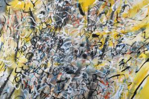 Misch Ádám (1935-1995): Circumscripta natura, 1985. Akvarell, papír, jelezve középen lent. Reproduká...