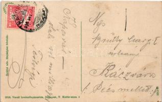 1916 Kecskemét, Kecskeméti népviselet. Vasúti levelezőlapárusítás 1916. Erdélyi udvari fényképész fe...