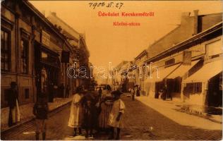 1906 Kecskemét, Kőrösi utca, üzletek. W. L. 336.
