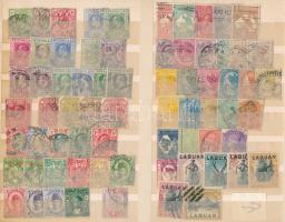 Brit Nemzetközösség és gyarmatok összeállítás jobb értékekkel, közepes berakólap mindkét oldalán