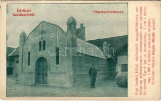 Kecskemét, Pinceszövetkezet, Héjjas Mihály igazgató, hátoldalon reklám árlista. Fischl kiadása (EK)