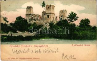 1900 Diósgyőr (Miskolc), várrom. Lővy József fia kiadása (fa)