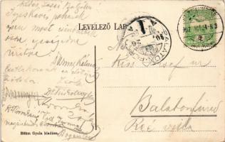 1907 Balatonföldvár, Fő út a Balatonra. Böhm Gyula kiadása (EK)