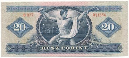 1969. 20Ft "C 877 011584" T:F erős, ropogós papír
Adamo F15