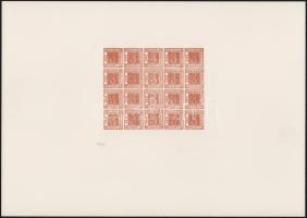 Sachsen Mi 1 fakszimile 20-as kisív karton papíron