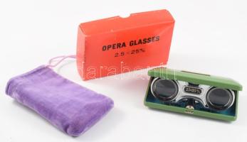 Japán színházi távcső, dobozában.