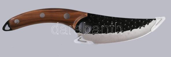 Újszerű vadászkés, tokkal, h: 28 cm