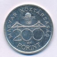 1992. 200Ft Ag "MNB" T:UNC,AU Adamo F13