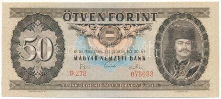 1969. 50Ft "D 0278 076983" T:AU hullámos papír Adamo F20