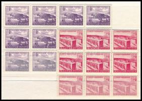 1953 Épületek (II.) 10f 12-es tömb és 12f 9-es tömbben nagy képmérettel (9.300)