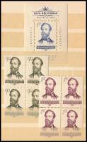 1954 Jókai Móra (II.) sor 4-es tömbökben + blokk (12.800)