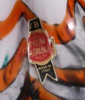 Murano Opaline Florence színezett olasz opalinüveg váza, címkével jelzett, hibátlan, m: 24 cm