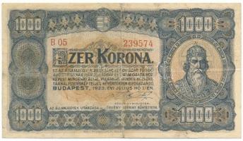 1923. 100K "Magyar Pénzjegynyomda Rt. Budapest" nyomdahely-jelöléssel T:VG Adamo K37