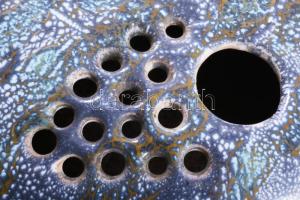 Komlós Miklós kerámia ikebana, jelzett, hibátlan, 27x18 cm