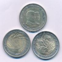 Olaszország 2004-2005. 2E forgalmi emlékpénz (2xklf) + Luxemburg 2006. 2E forgalmi emlékpénz T:AU,XF Italy 2004-2005. 2 Euro circulating commemorative coin (2xdifff) + Luxembourg 2006. 2 Euro circulating commemorative coin C:AU,XF