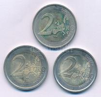 Olaszország 2004-2005. 2E forgalmi emlékpénz (2xklf) + Luxemburg 2006. 2E forgalmi emlékpénz T:AU,XF...