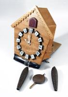 Régi kakukkos óra, öntöttvas súllyal . Nem kipróbált