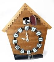 Régi kakukkos óra, öntöttvas súllyal . Nem kipróbált