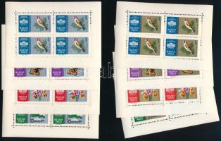 1961 Nemzetközi bélyegkiállítás 3-3 db ezüst és arany kisívsor