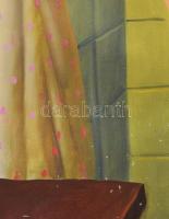 cca 1990 Fernando Botero (-): Nő a zuhanyzóban. Ofszet nyomat, papír. Jelzett a nyomaton. Apró felül...