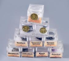 10 db klf ásvány, egyedileg csomagolt dobozkában